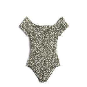 Lush Sammi Cut Leopard Print Bodysuit (Med)